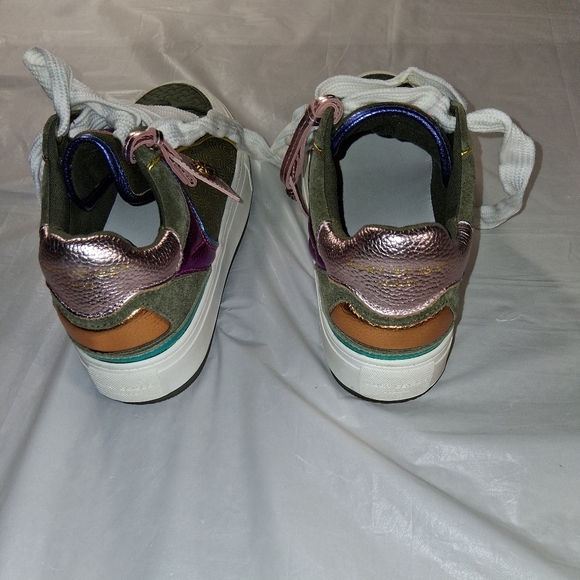 Used Kurt Geiger Green And Pink Sneakers-Womens Size 40 - Picture 5 of 7